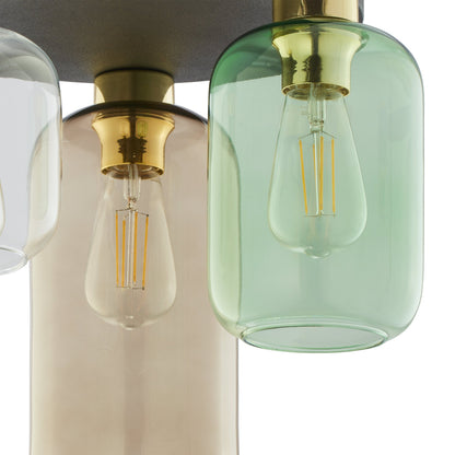 Plafonnier à 3 ampoules de style moderne du milieu du siècle MARCO pour salon, cuisine et salle à manger