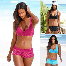 Maillot de bain bikini à quatre coins fendus et imprimé pour femmes, style européen et américain avec fermeture éclair