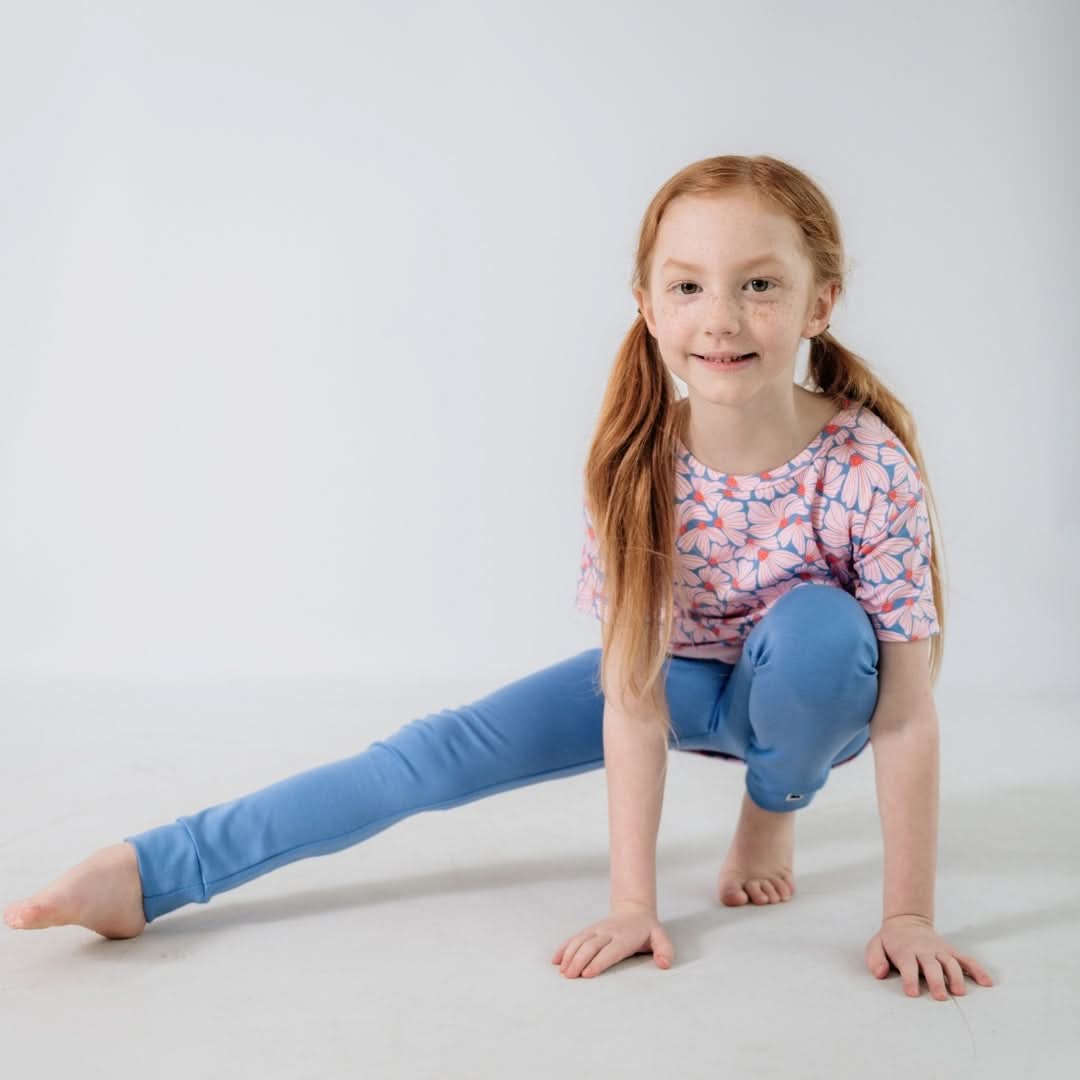 Kids' Bamboo Leggings | Tidal Blue