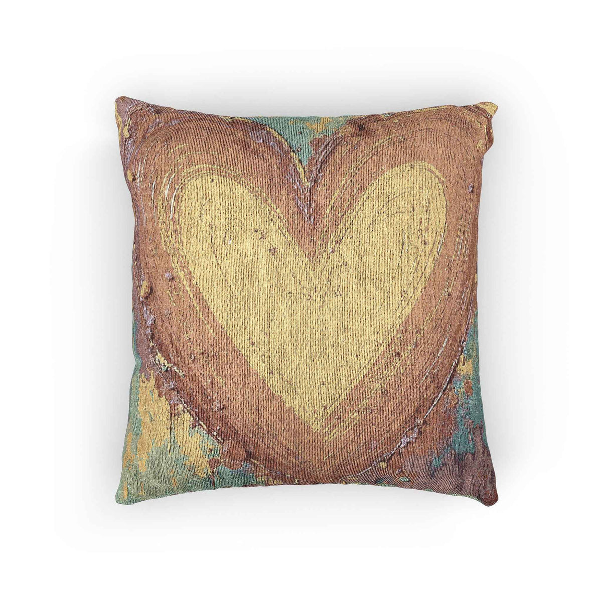 Oreiller Tressé Cœur Rustique | Coussin Déco Bohème Chic