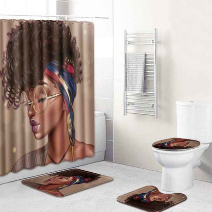 Tapis de bain antidérapant – Ensemble 3 pièces série féminine
