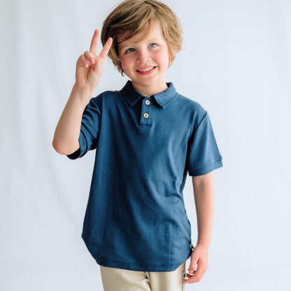 Kids' Bamboo Polo Shirt | White