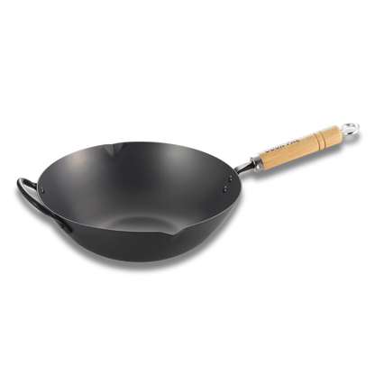 Yoshikawa Cook-Pal REN 33cm Nitrided Carbon Steel Wok