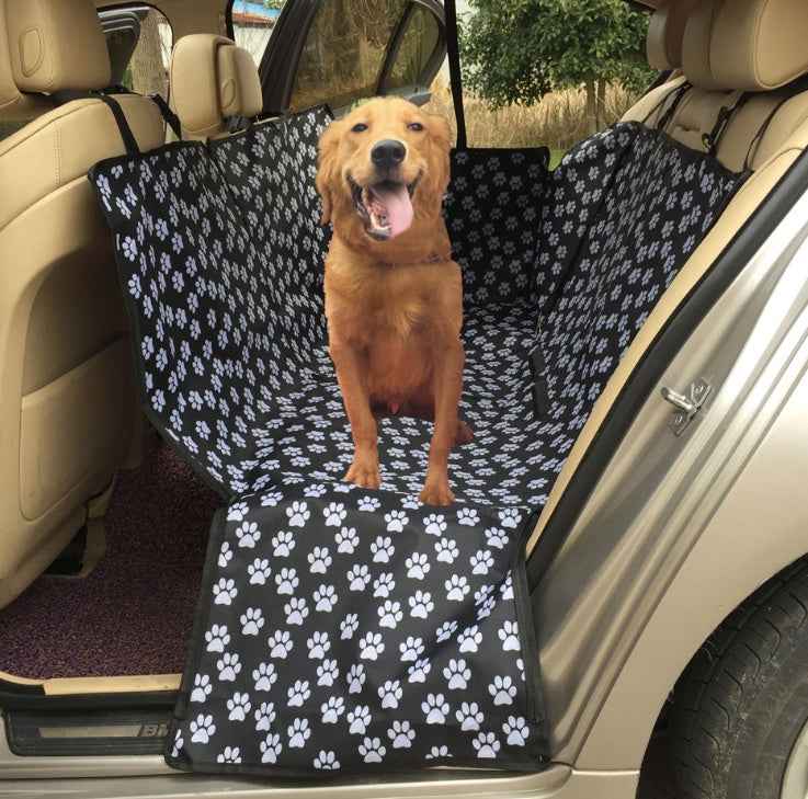 Housse de siège hamac pour chien – Tapis de voyage imperméable en Oxford pour animal de compagnie avec harnais de sécurité