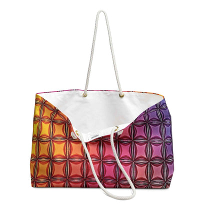 Sac de voyage à motifs géométriques colorés | Motif dégradé arc-en-ciel