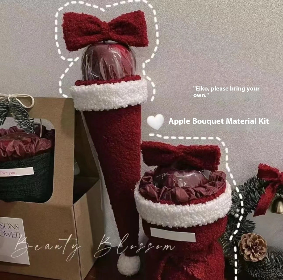 Christmas Bow Bouquet