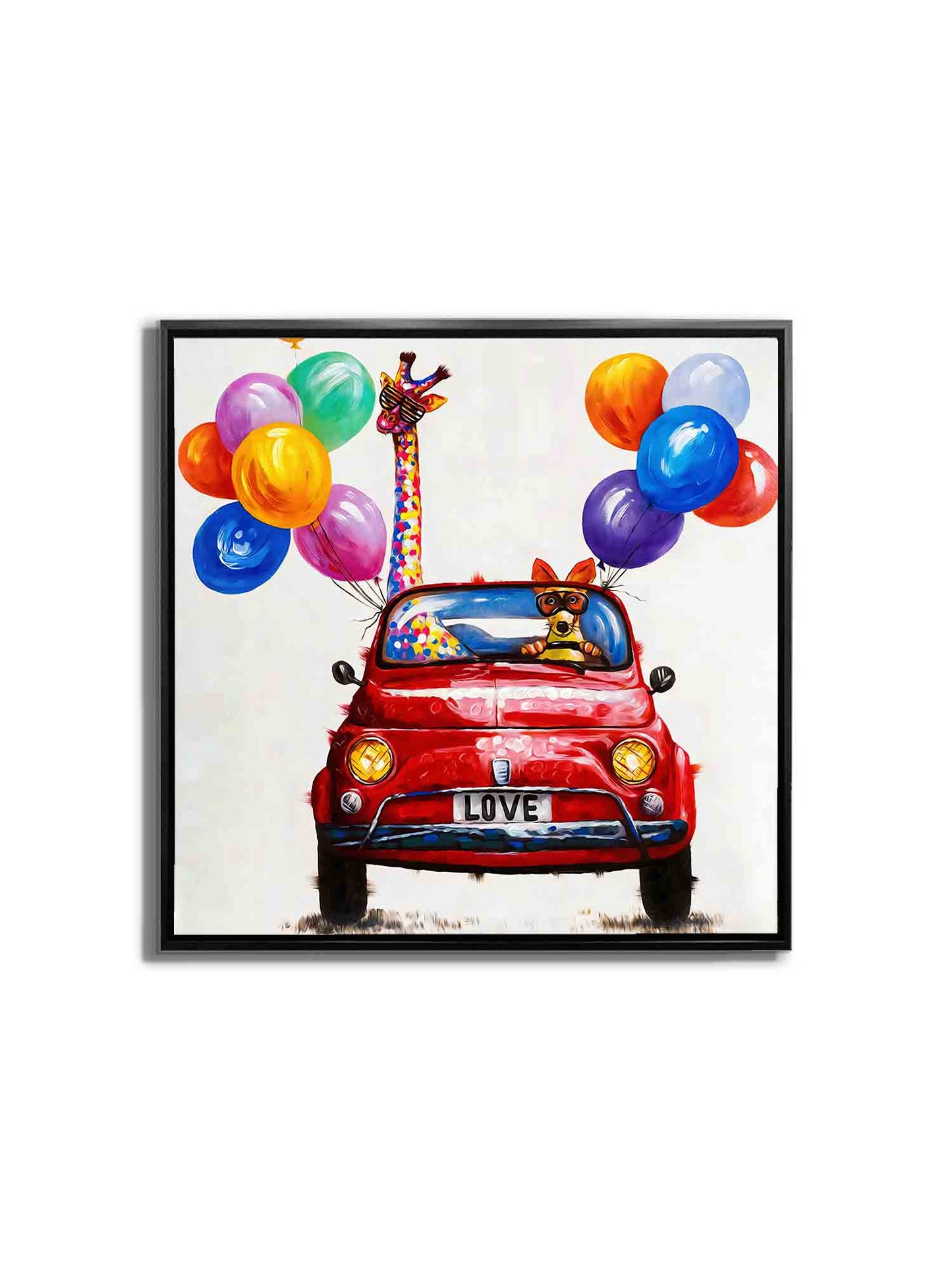 Fun Fun Fun Toile d'art 36" x 36"