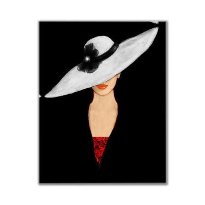 Beaux-arts - Impression sur toile Le chapeau - Décoration murale