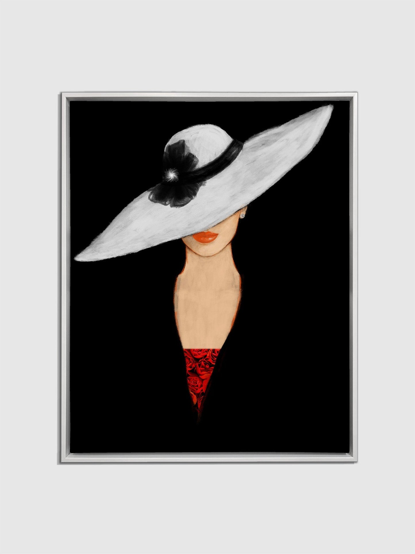 Beaux-arts - Impression sur toile Le chapeau - Décoration murale