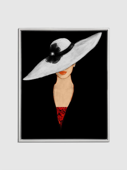 Beaux-arts - Impression sur toile Le chapeau - Décoration murale