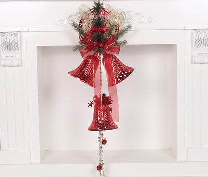 Christmas Bell Ornaments, Pearlescent Paper Tree Decorations