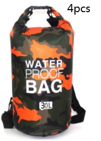 Sac étanche extérieur en polyester camouflage, sac à dos de plage portable à double bandoulière