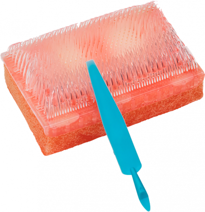 E-Z Scrub™ 107 Surgical Scrub Brush/Sponge, 4% CHG, Red