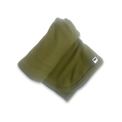 Baby Bamboo Swaddle Blanket |Terracotta Rib
