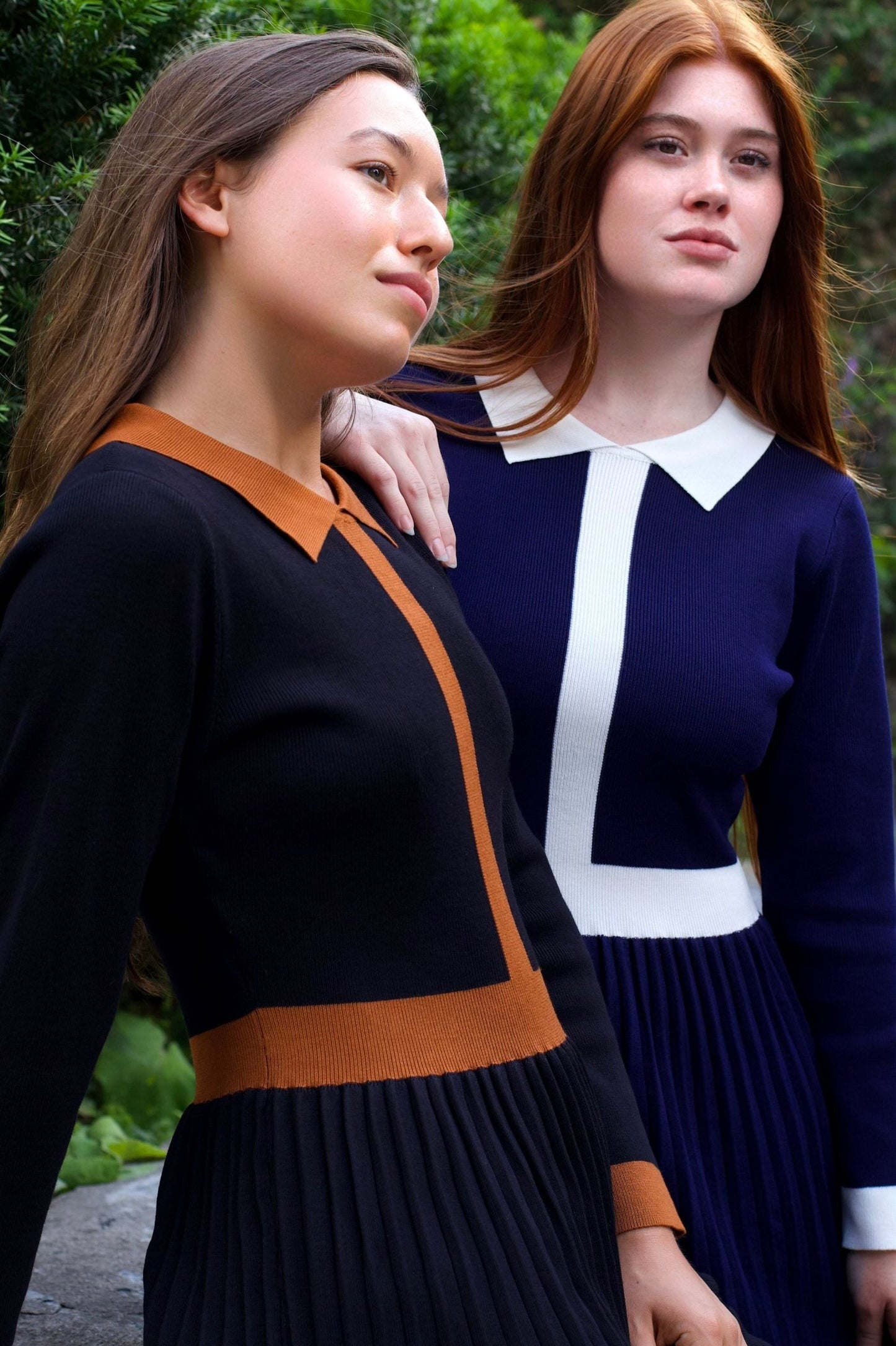 Robe Clarissa en maille avec liseré contrastant