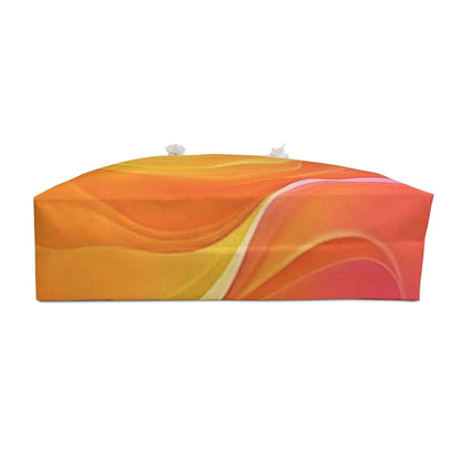 Sac de voyage abstrait Vagues Coucher de soleil | Sac de plage coloré