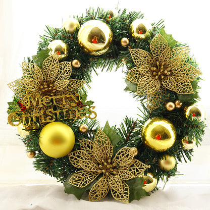 Christmas Wreath – 30cm Artificial Door Wreath, Home & Garden Holiday Decor