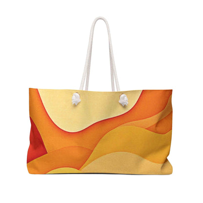 Sac week-end vague de couleur abstraite | Grand sac de plage