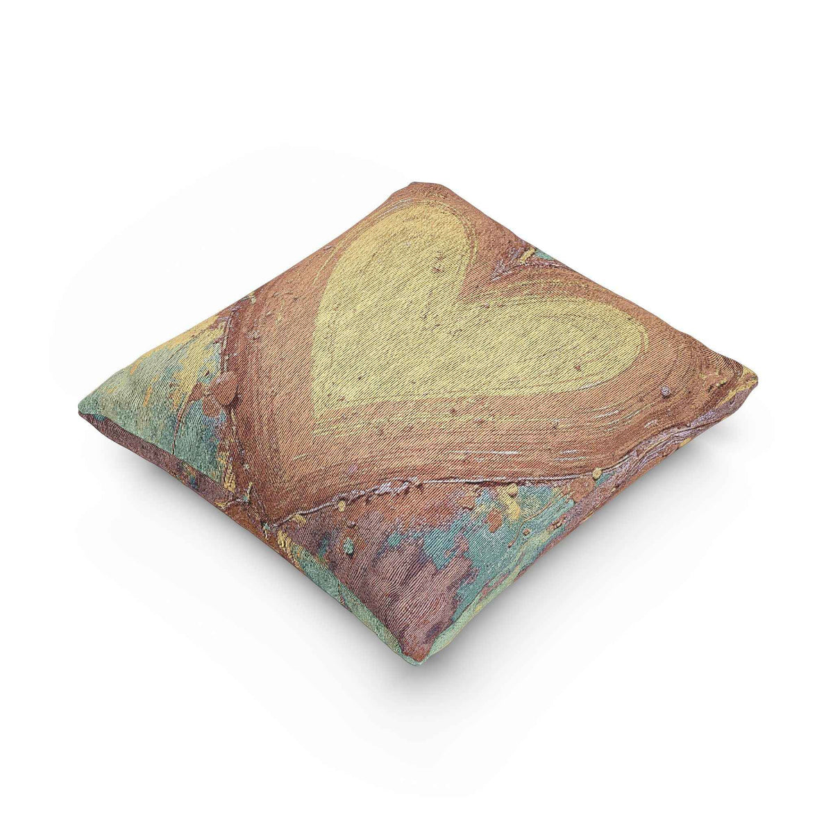 Oreiller Tressé Cœur Rustique | Coussin Déco Bohème Chic
