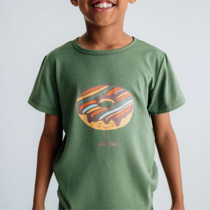 Baby/Kids Graphic Bamboo T-Shirt | Never Stop Growing In Fresh Clover