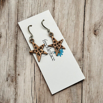 Boucles d'oreilles étoile pleine d'étoiles