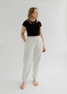 The Gisele Pant | Heavyweight Heathered White