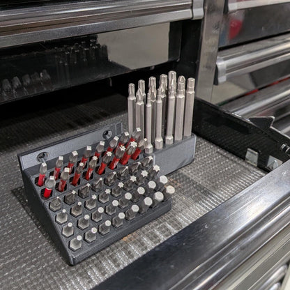 Screwdriver Hex Bit Storage - Wall mountable