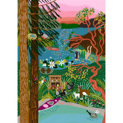 Salt Spring Island | Puzzle de 1000 pièces pour adultes | Conçu au Canada par Anja Jane