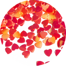 Red(gold shifting) heart glitter