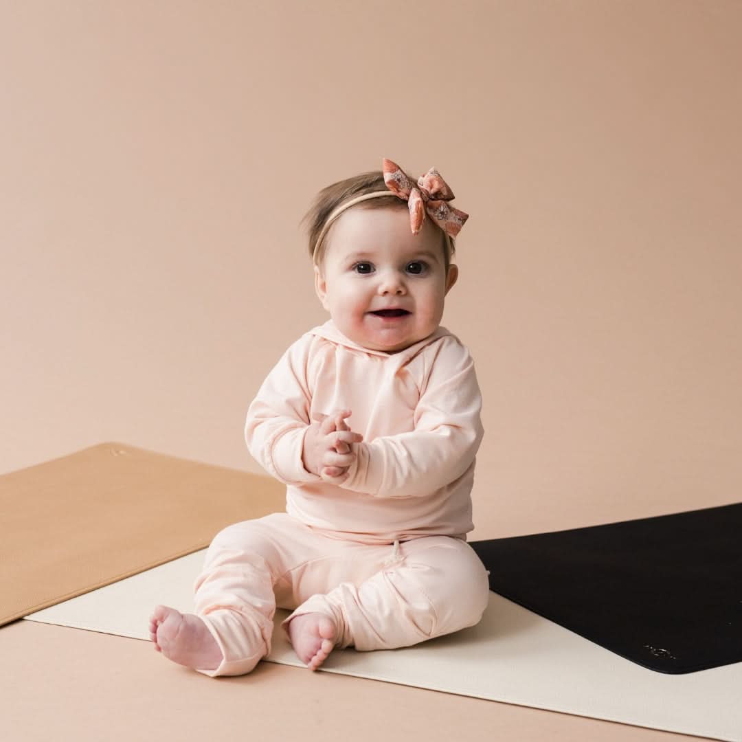 Vegan Leather Baby Changing Mat | Blue