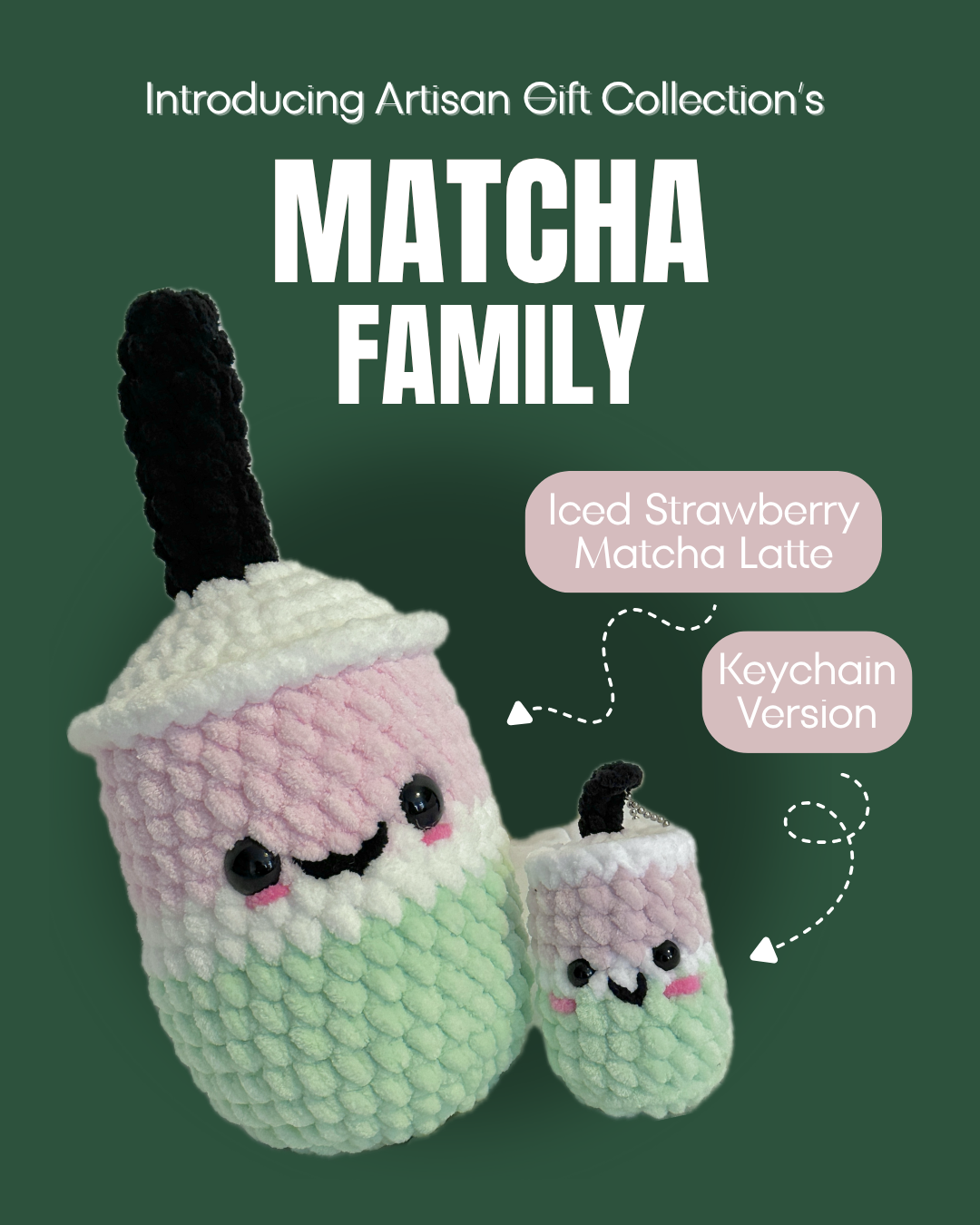 Crochet Matcha Family - Choose your flavour!
