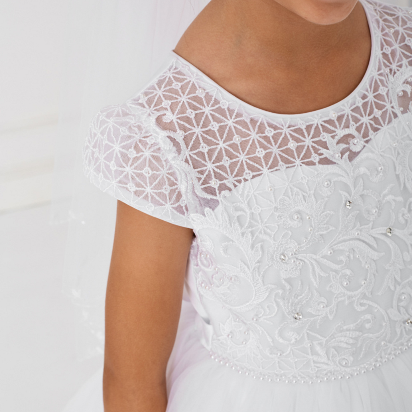 Robe de cérémonie fille Leila Lace