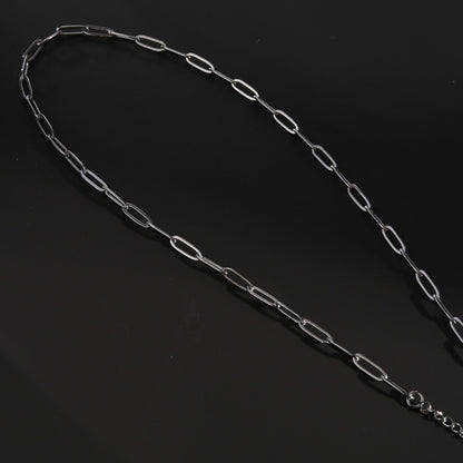 Collier en argent à maillons trombone PALERMO Essential