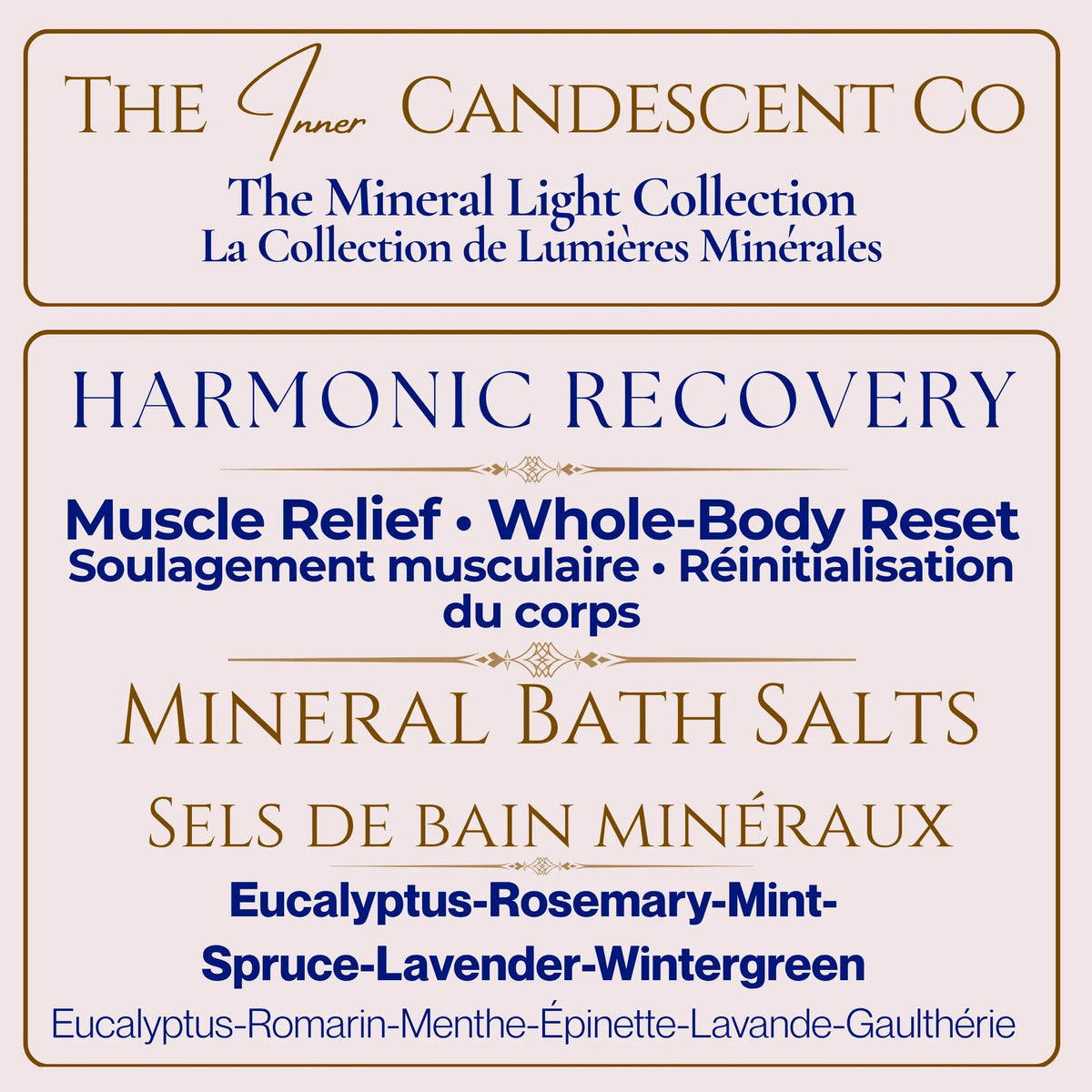HARMONIC RECOVERY | Muscle recovery magnesium & mineral rich bath salts | Foot soaks