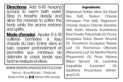 HARMONIC RECOVERY | Muscle recovery magnesium & mineral rich bath salts | Foot soaks