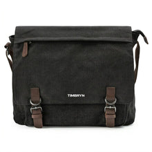 Premium Canvas & Leather Messenger Bag  | Vintage Crossbody Satchel