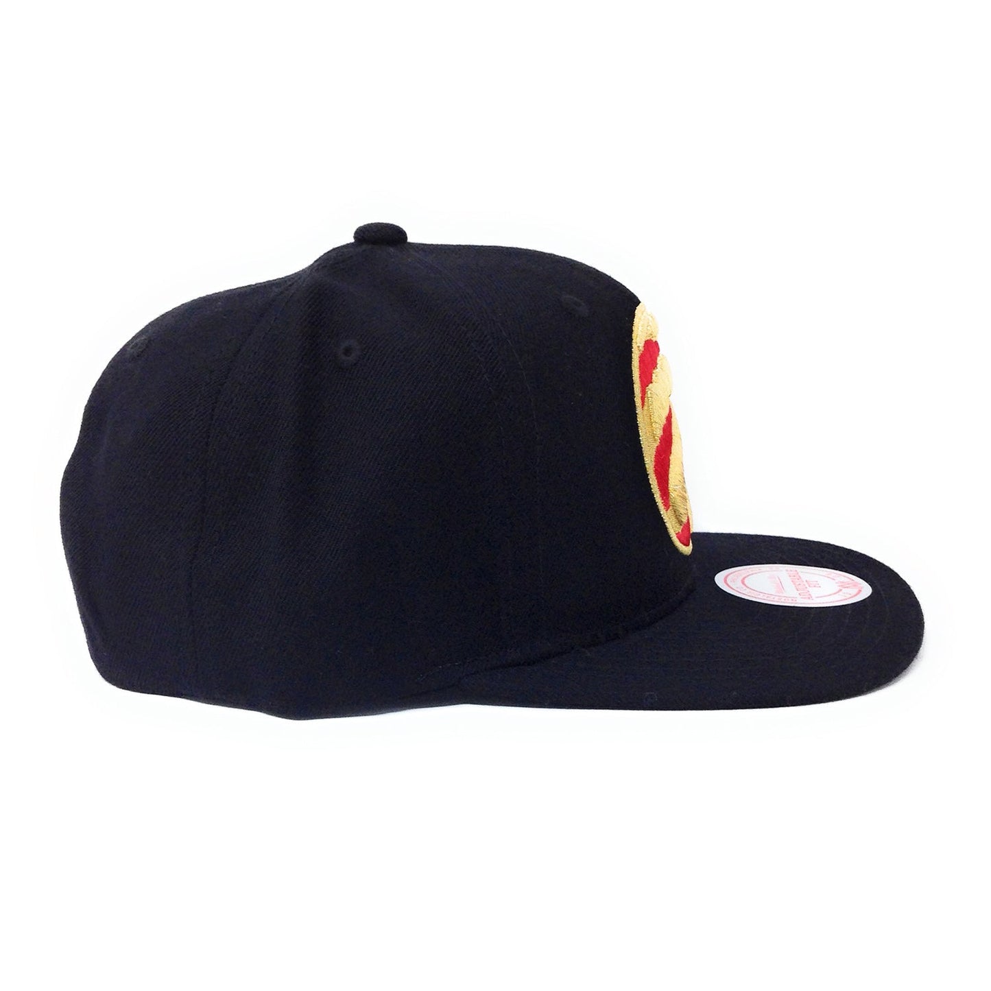 Casquette Snapback Mitchell & Ness Toronto Raptors Partial Claw Logo Rouge/Or/Noir