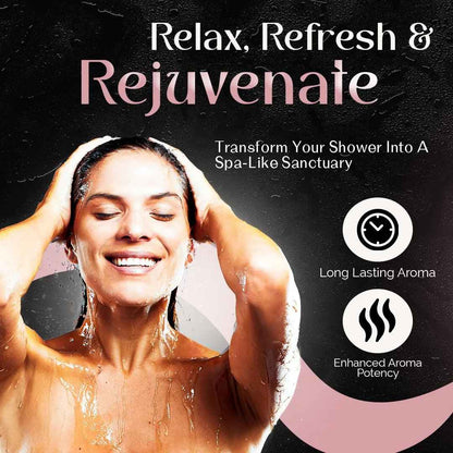Ensemble-cadeau de bombes de douche Zen & Hearth – 6 parfums d'aromathérapie dans une boîte-cadeau haut de gamme | Cadeau de soins personnels aux huiles essentielles naturelles pour femmes, anniversaires et fêtes | Fait à la main au Canada