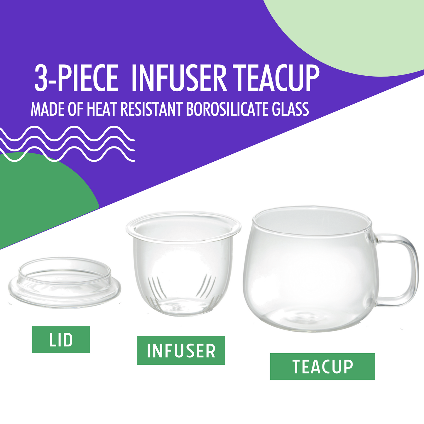 Coffret Cadeau Tasse à Thé pour Thé Vert en Vrac & Infusion