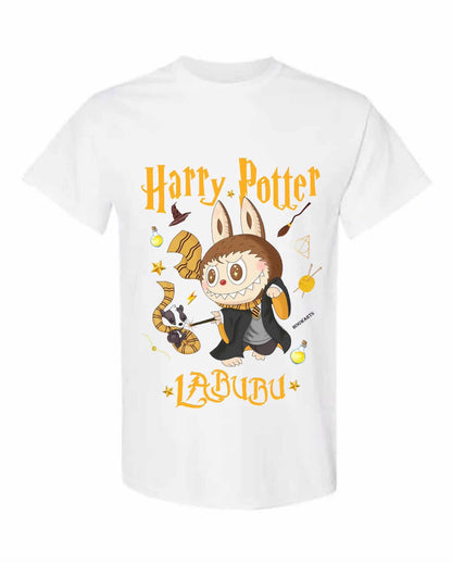 [Taille enfant] T-shirt Harry Potter Labubu – Motif sorcier mignon, 100 % coton