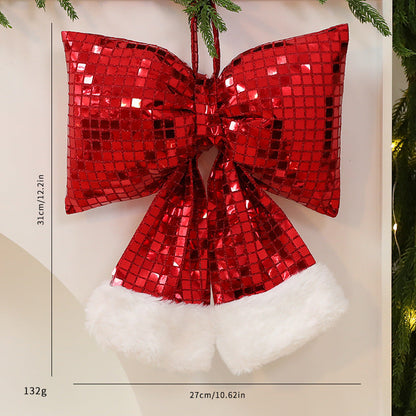 Mirror Bow Christmas Tree Decoration