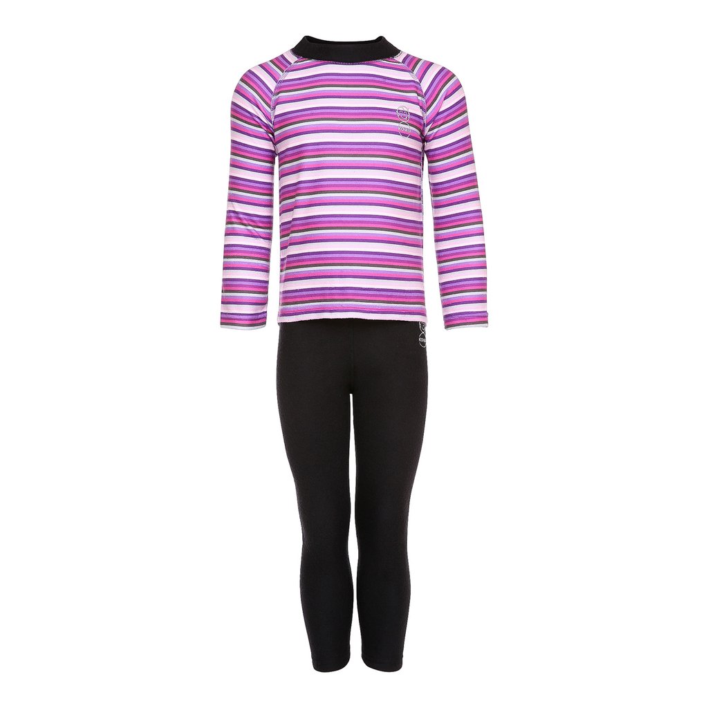Ensemble sous-vêtements thermique Kombi Body 3 polaire douce imprimé pour enfant unisexe