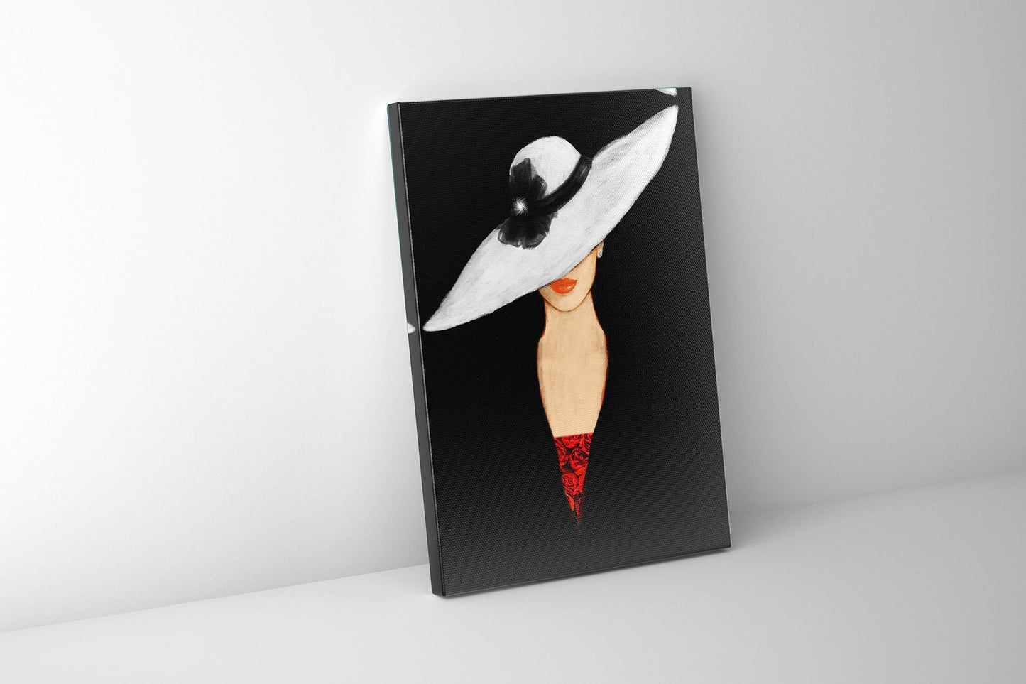 Beaux-arts - Impression sur toile Le chapeau - Décoration murale