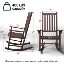Chaise à bascule en bois Tranquillo Oasis pour patio, porche ou intérieur
