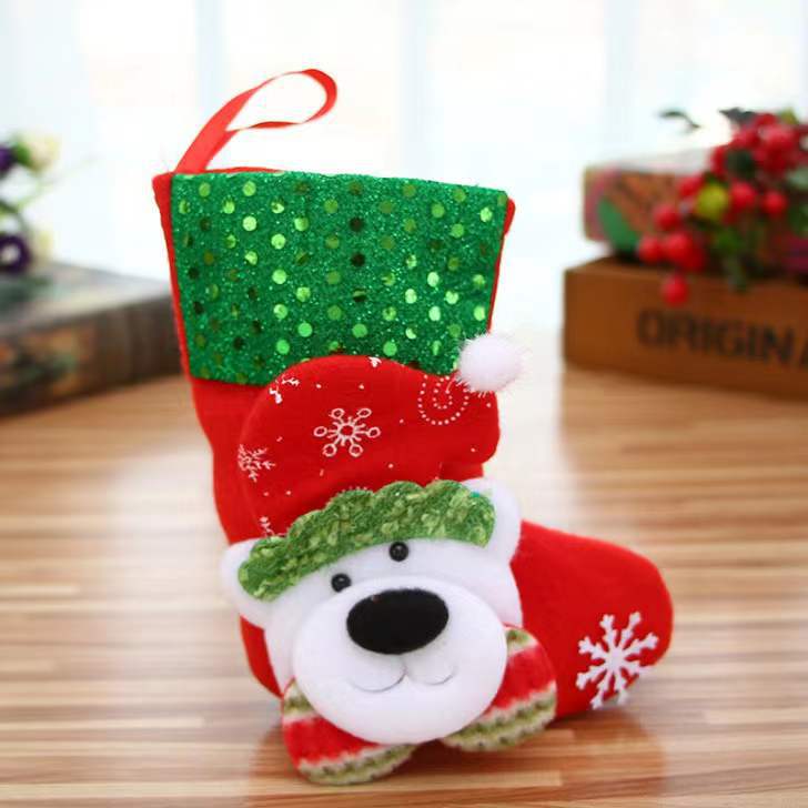 Christmas Stocking Pendant – Festive Holiday Gift Bag Hanging Decoration