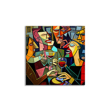 Décoration murale sur toile - Picasso Buvant en groupe - Œuvre imprimée