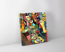 Décoration murale sur toile - Picasso Buvant en groupe - Œuvre imprimée