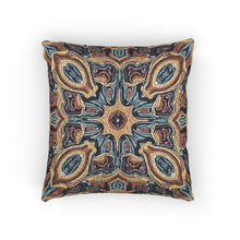 Coussin tissé bohème – Coussin décoratif à motif médaillon mosaïque