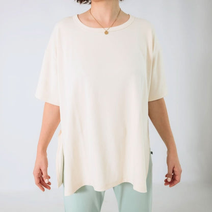 Ladies Bamboo Oversized T-Shirt | Cream