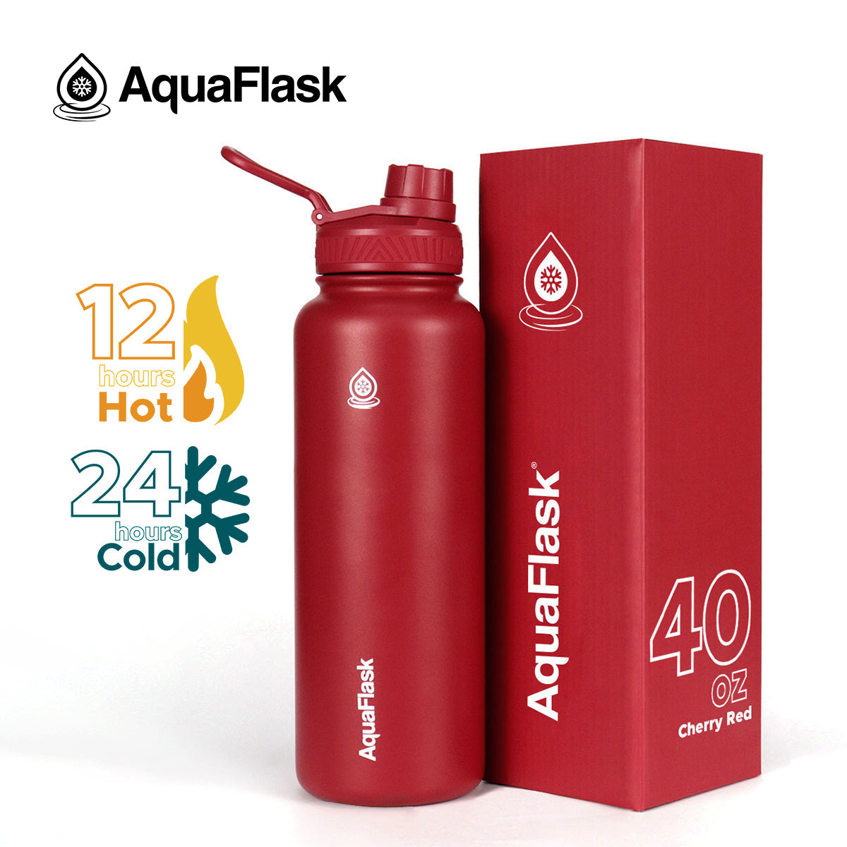 Bouteilles d'eau isothermes AquaFlask Original 1080 ml (40 oz)